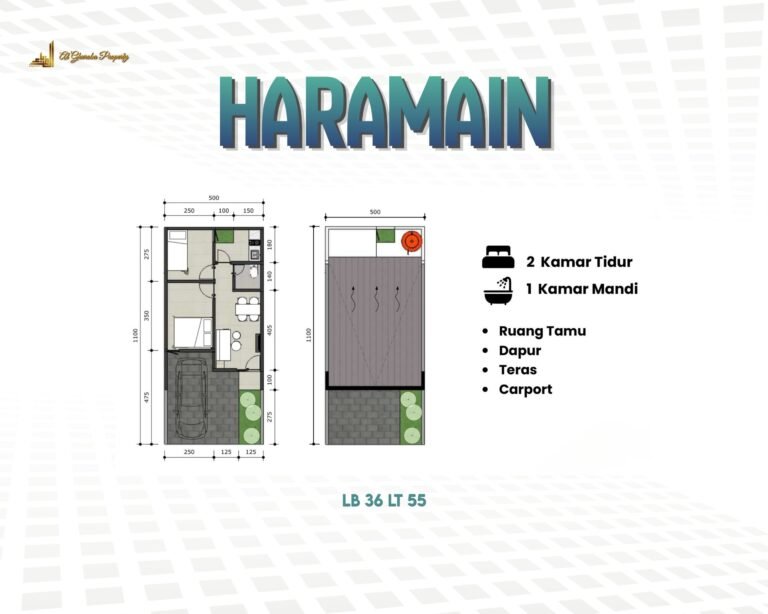 layout rumah type haramain cluster muslim dekat al azhar summarecon bekasi - al ghuroba property